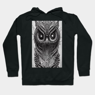 Owl Eyes Night Black Bird Hoodie